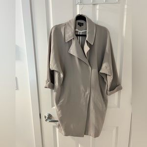 Topshop Grey Asymmetrical Jacket